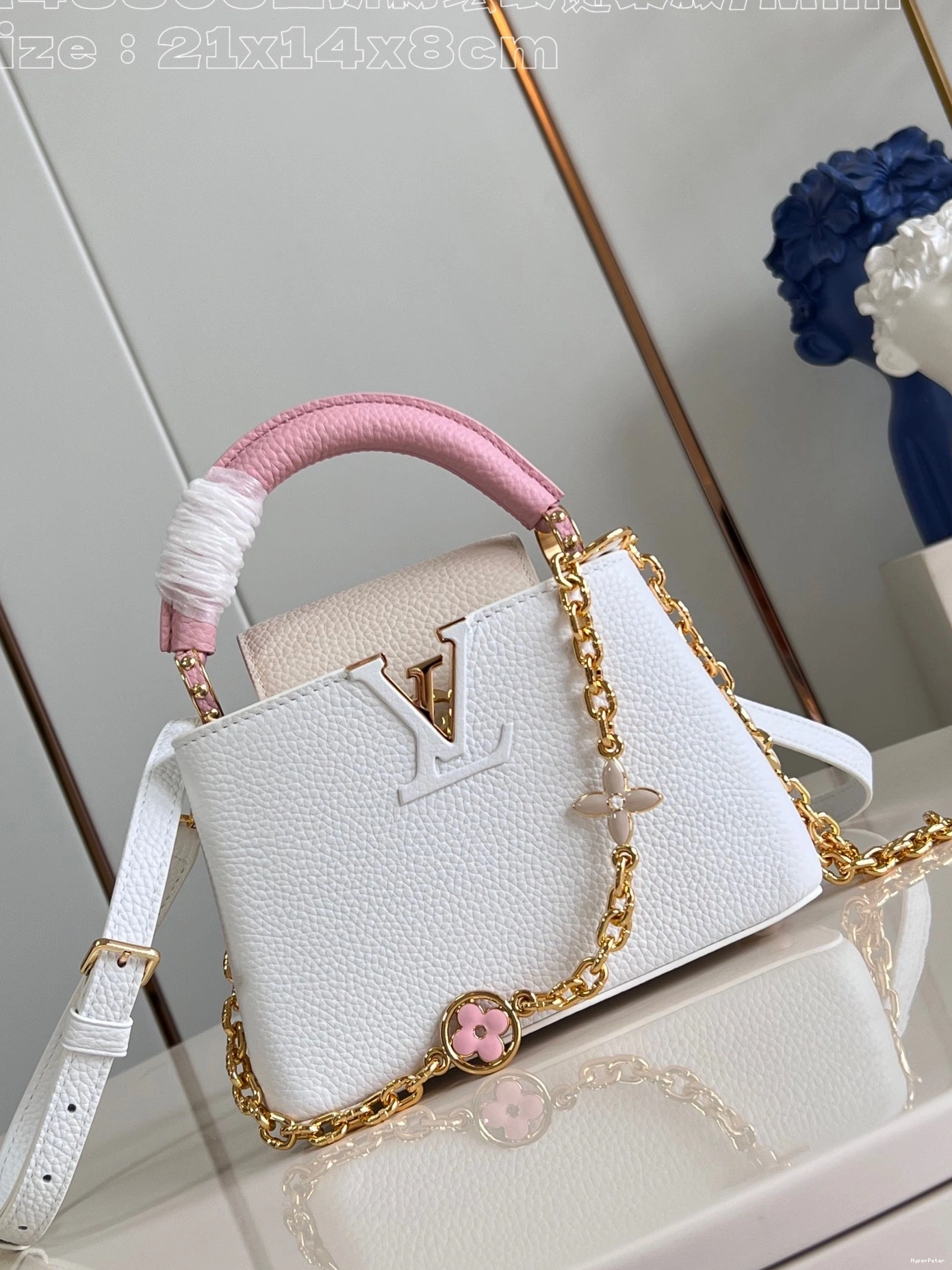 CAPUCINES LOUIS MINI-21*14*8CM VUITTON 0708